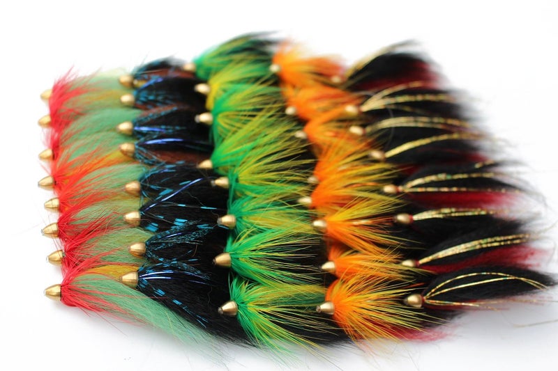 Tigofly 40 pcs/lot 2"" Weighted Cone Head Tube Fly 5 Colors Assorted Streamer Salmon Trout Steelhead Fly Fishing Flies Lures Set - Image 1